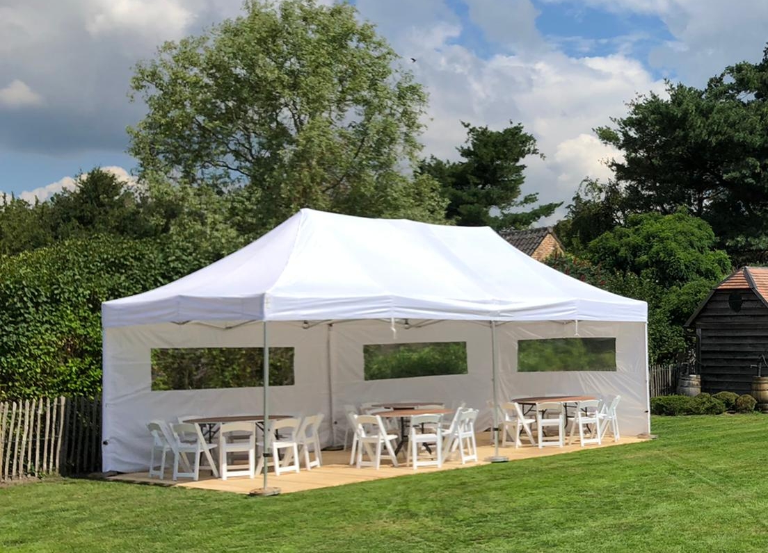 De databank Vouwen Bereiken Partytent 4 x 8 - Wit - Partylife